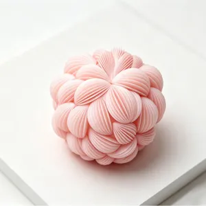 Modern Minimalist Silicone Cake Mold Three-Dimensional Flower Ball Design DIY Handmade Aromatherapy Candle Resin Decorative Craft Mold