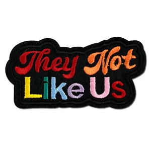 Colorful English letter embroidered patch clothing accessories DIY garment decor iron on badge