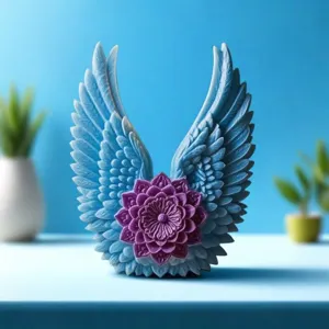 Engel vleugels lotus geurkaars siliconen mal DIY aromasteen bureaudecoratie ornament
