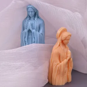 Statue de déesse priant figurine miniature ornement fait main arôme plâtre moule silicone