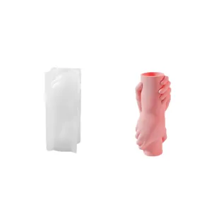 Silikonform für Kerze Gips Hände Form kreative Heim Vase DIY Dekoration Werkzeug Design
