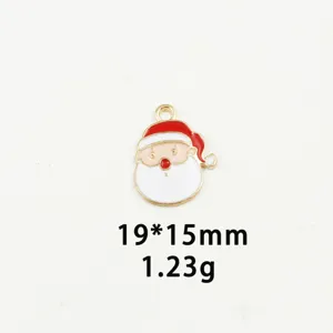 Santa Claus DIY Christmas pendant alloy charm for bracelet necklace keychain making