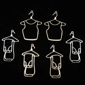 Colgantes de percha de ropa de aleacion accesorios dejoyeria DIY llavero metal