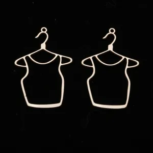 Colgante percha vestido metal aleación DIY joyería llavero accesorio para manualidades.