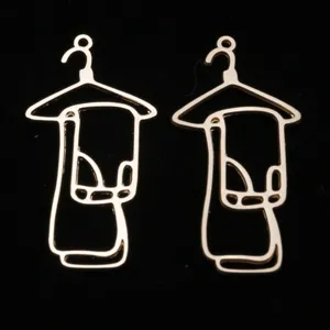 Dijes de aleación dorada para perchas de ropa zapatos joyería DIY llaveros colgar