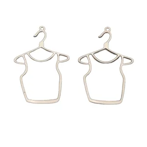 Aleacion forma percha ropa DIY joyeria abalorio colgante llavero accesorios decorativos