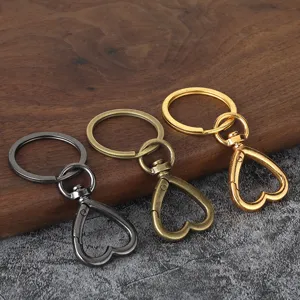 Cierre de Langosta en Forma de Corazón de Aleación de Zinc Conector de Gancho para Llavero DIY Fabricación de Joyería Accesorios Bolsos