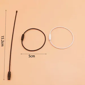 Anelli portachiavi in filo di acciaio inossidabile e anelli in cavo metallico per accessori.