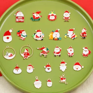 Christmas Santa Claus alloy charms DIY jewelry pendants for bracelet keychain necklace