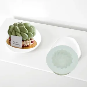 Stampo in silicone per torta mousse di fiori francese, dessert di cottura e candela.