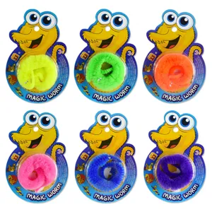 Magic Worm Toy Cute Fuzzy Twisty Worm Party Trick Props Kids Novelty Toy Colorful Magic Wiggly Worm