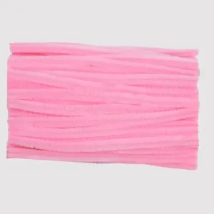 Pink pipe cleaners fuzzy wires craft supplies 6mm x 30cm for DIY handmade materials