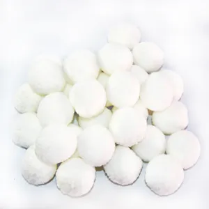 White 40mm pom pom balls fluffy craft pompoms for DIY clothing accessories and handmade projects