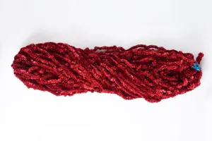 Red metallic tinsel stems 9mm pipe cleaners fluffy DIY craft supplies for handmade projects.