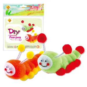 Bambini Educativo DIY Fatto a Mano Pom Pom Scovolino Kit di Artigianato Animale Insetto Giocattolo