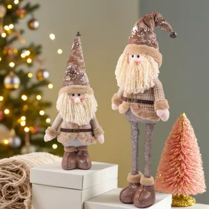 Natale gnomo peluche gambe lunghe decorazione da tavolo festa ornamenti festivi