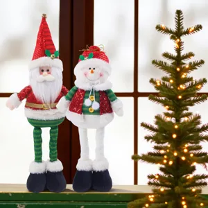 Natale Babbo Natale Pupazzo di Neve Peluche Bambola Scrivania Ornament Regalo