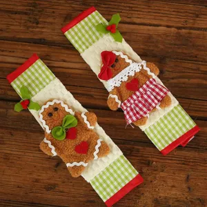 Housses de poignée de réfrigérateur de Noël, lot de 2 belles protections pour poignées d'appareils.