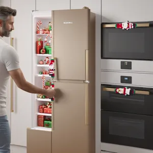 Copertura per maniglia frigorifero di natale decorazione babbo natale per cucina