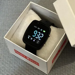 Unisex LED Digitaal Sporthorloge Lichtgevend Vierkant Elektronisch Horloge voor Studenten Jongens Meisjes Mode
