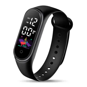 Digitale LED Kinder Elektronik Uhr wasserdichte Outdoor Sport Smart Armbanduhr fur Schuler