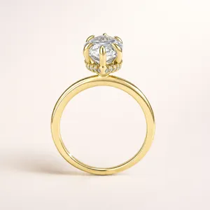 Detail shot of S925 sterling silver zirconia crown ring, elegant stackable jewelry piece.