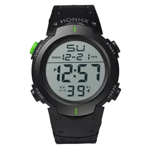 Orologio sportivo digitale multifunzione da uomo impermeabile display LED casual