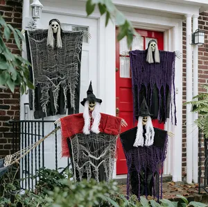 Halloween hanging ghost decorations outdoor spooky grim reaper skeleton props for yard porch party decor
