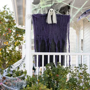 Halloween Hanging Grim Reaper Skeleton Prop Outdoor Porch Party Horror Decoration