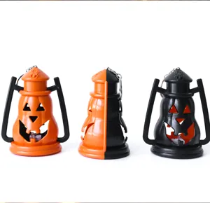 Halloween LED pumpkin lantern decoration props glowing ghost festival night light detail