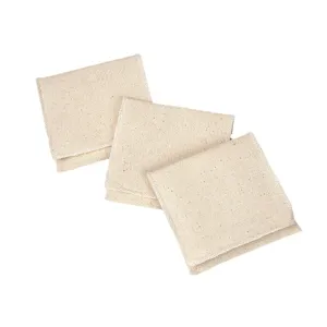 Cotton flap storage bag for jewelry and trinkets, neutral color minimalist pouch pack.