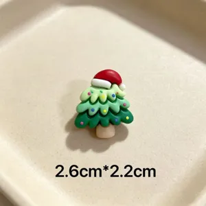 Cute Christmas tree brooch pin resin cartoon holiday decorative apparel accessories badge