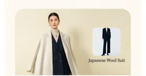 Fine merino wool women suit jacket and matching trousers elegant daily autumn wear chic.