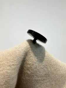 Manteau Court Double Face en Mélange Cachemire Laine Soie pour Femmes Revers Pointe Veste en Laine Boutonnée Croisée Automne Hiver
