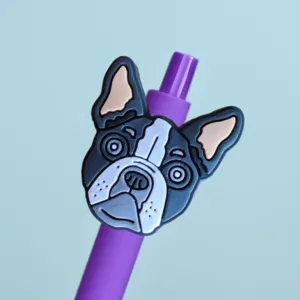 Cute dog charm gel pen lovely cartoon animal signature pen office school stationery gift