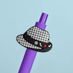 Niedlicher Neuheit Fedora Hut Anhänger Gelstift bunte Schüler Schreibwaren Geschenk Artikel