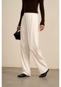 Women's autumn corduroy wide-leg trousers, high-waisted casual drape floor-length pants.
