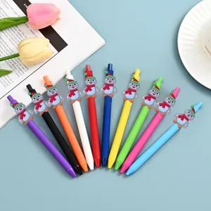Colorful cartoon penguin neutral gel pens set cute student writing stationery supplies