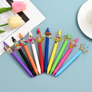Cute Cartoon Unicorn Gel Pens Colorful Writing Pens Student School Stationery Supplies Office Writing Instrument