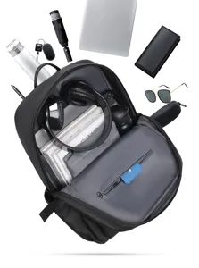 Mochila para portátil de negocios de gran capacidad impermeable viaje casual hombre bolsa