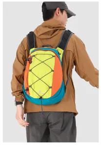 Mochila deportiva outdoor ligera, mochila de senderismo colorida para hombres y mujeres uso.