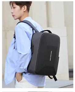 Anti-theft 15.6 inch laptop backpack casual business waterproof hard shell travel daypack for men