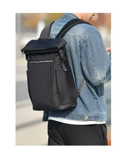 Men's business casual backpack with large capacity for laptop and daily commute.