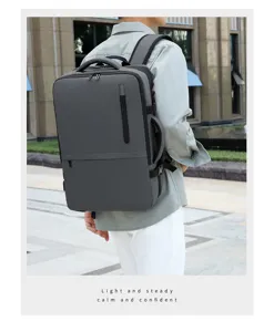 Mochila de negocios para portátil gran capacidad impermeable mochila de viaje diaria