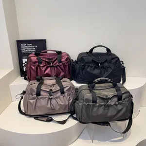Borsa da viaggio corta per uomo e donna, leggera borsa da palestra fitness con scomparto.