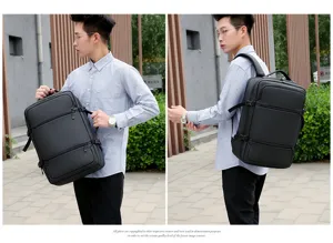 Zaino porta pc uomo lavoro affari grande capacita multiuso nero zainetto casual