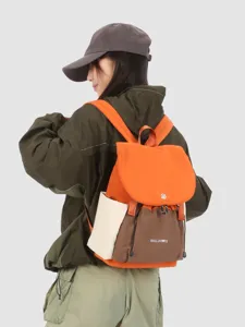 Color-blocking outdoor sports backpack lightweight casual travel daypack for women men