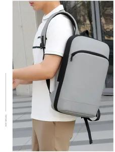 Mochila para portátil de negocios ultradelgada y extensible, elegante y casual para uso diario.