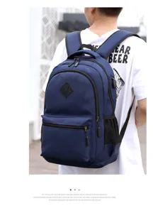 Large capacity college style backpack for women, casual outdoor sports student school bag.