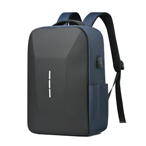 15.6 inch anti-theft hard shell laptop backpack casual business men daypack USB port